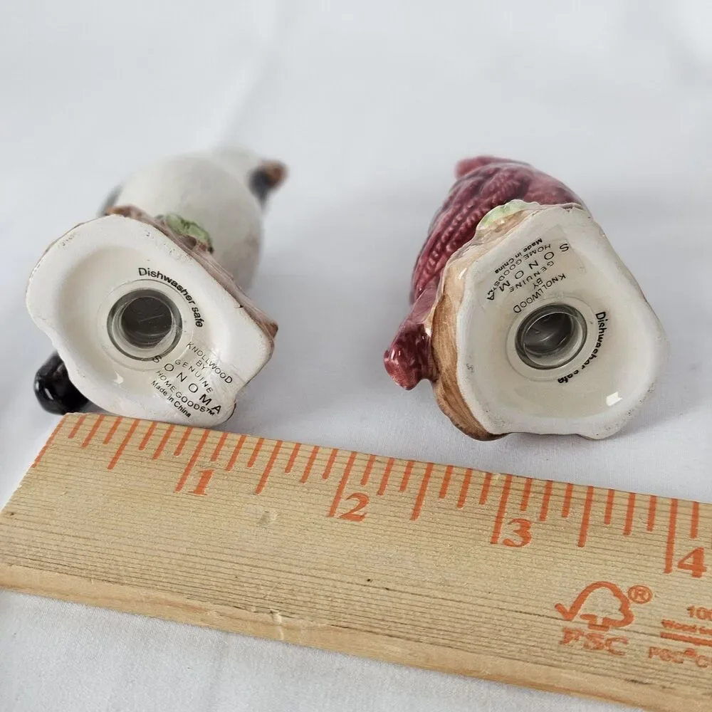 Red Cardinal & Blue Jay Bird Salt & Pepper Set Knollwood By Genuine Sonoma